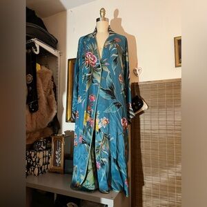 Johnny was - Silk reversible kimono bomber jacket